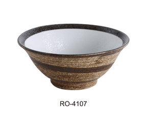 Yanco Rockeye 7 1/2" X 3 1/2" Noodle Bowl 26 Oz