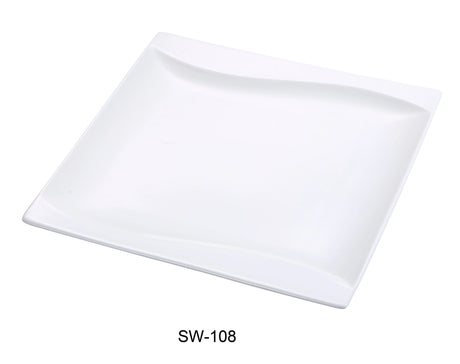 Yanco Sea Wave 8" Square Plate