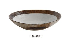 Yanco Rockeye 9" X 6 1/4" X 2" Oval Bowl 20 Oz