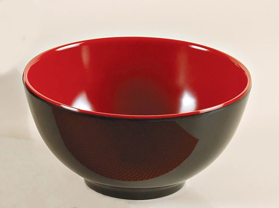 Yanco BLACK & RED 4.5" NANJING BOWL 8 OZ