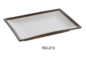 Yanco Rockeye 13 1/2" X 6 1/2" Rectangular Plate